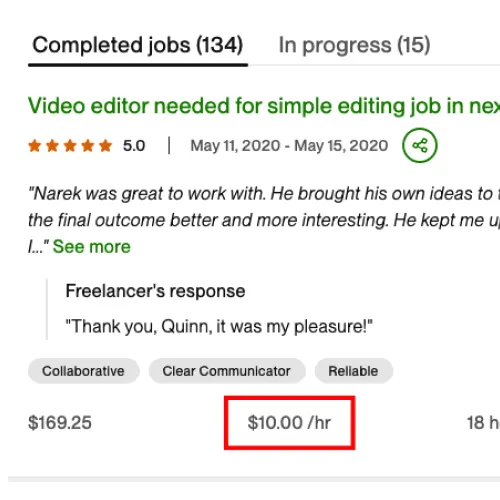 Starting Hourly Rate Proof